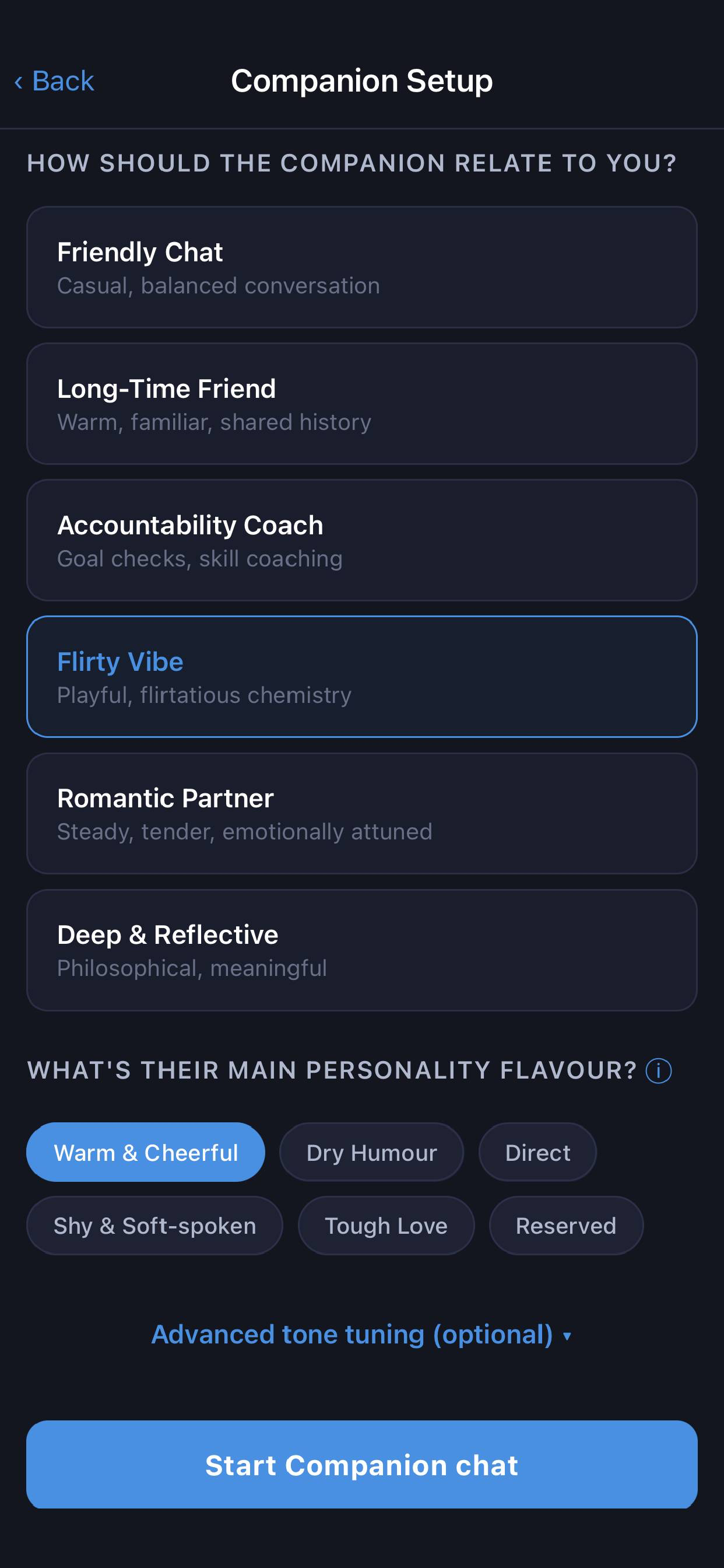 Social Sidekick conversation practice screen with live dialogue